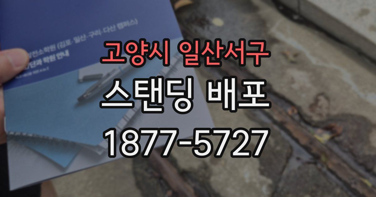 고양시 일산서구 스탠딩 배포