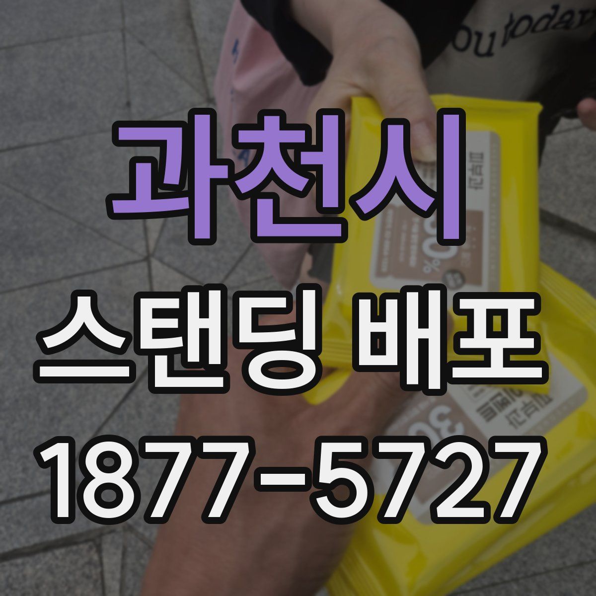 과천시 스탠딩 배포