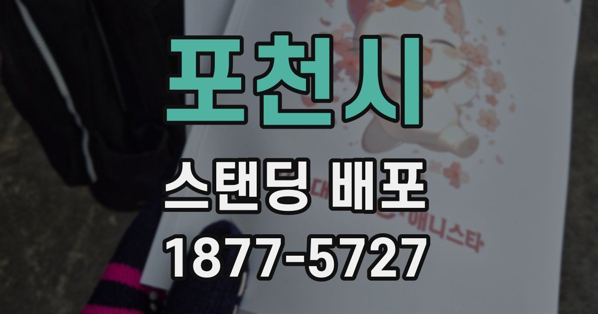 포천시 스탠딩 배포