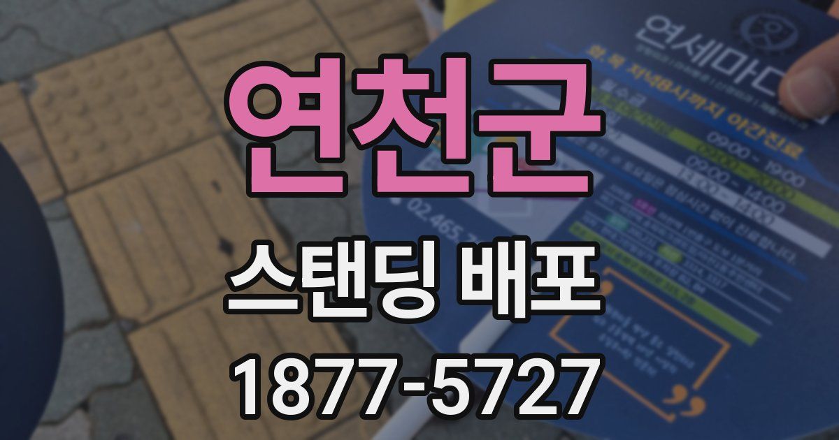연천군 스탠딩 배포