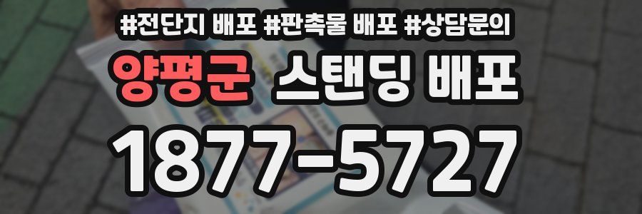 양평군 스탠딩 배포