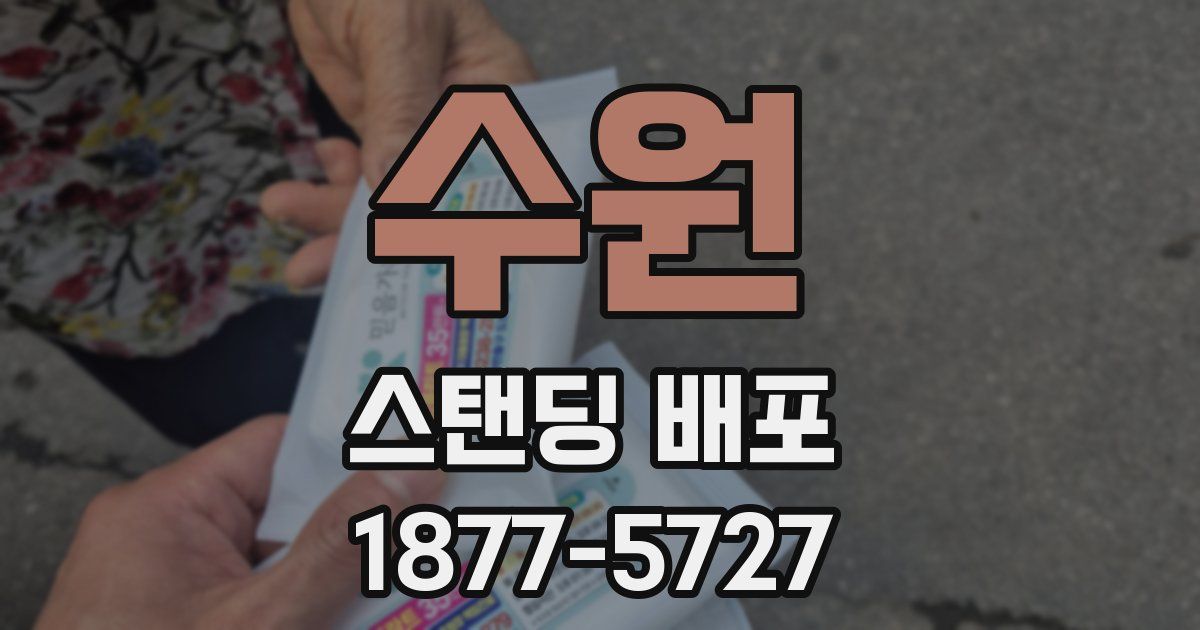 수원 스탠딩 배포