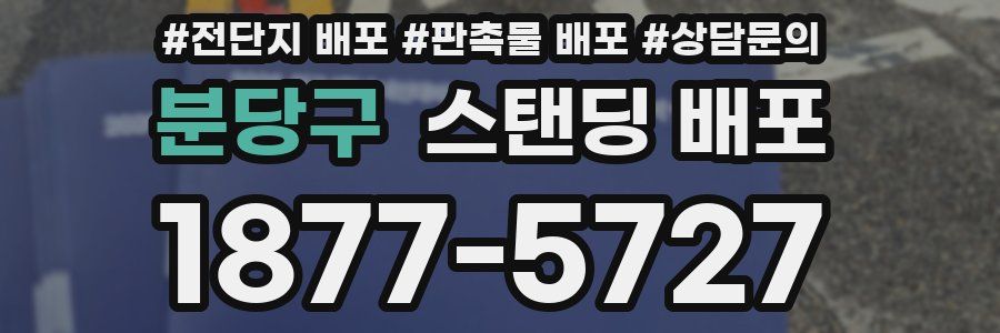 분당구 스탠딩 배포