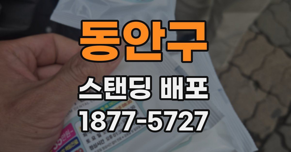 동안구 스탠딩 배포