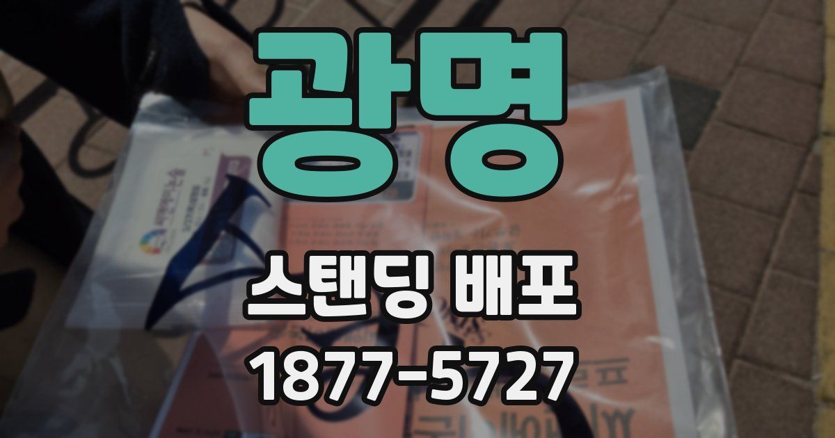 광명 스탠딩 배포
