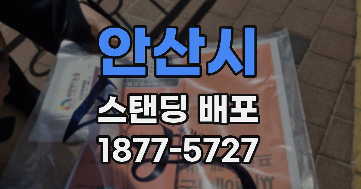 안산시 스탠딩 배포