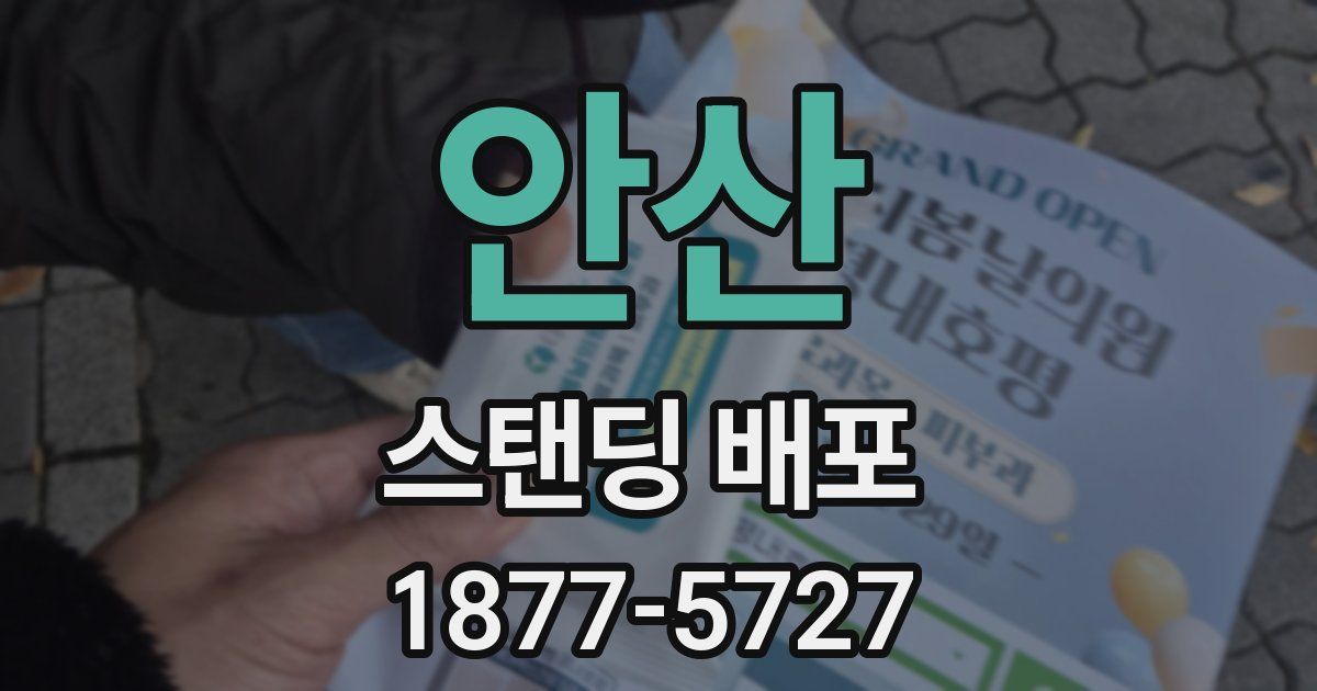 안산 스탠딩 배포