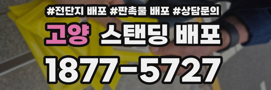 고양 스탠딩 배포
