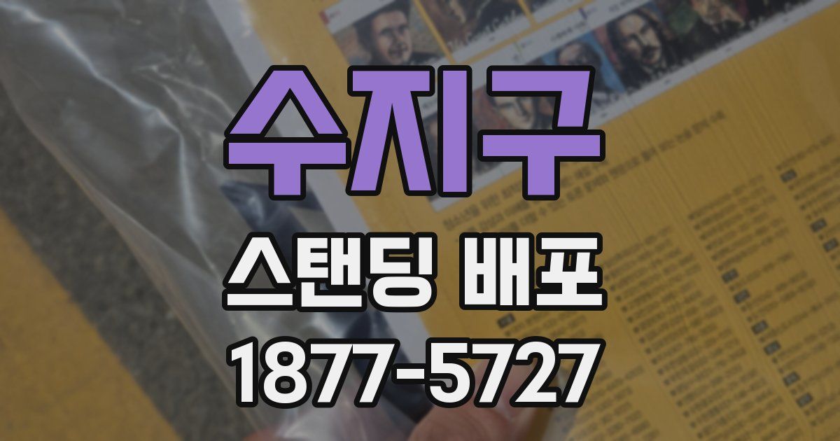 수지구 스탠딩 배포
