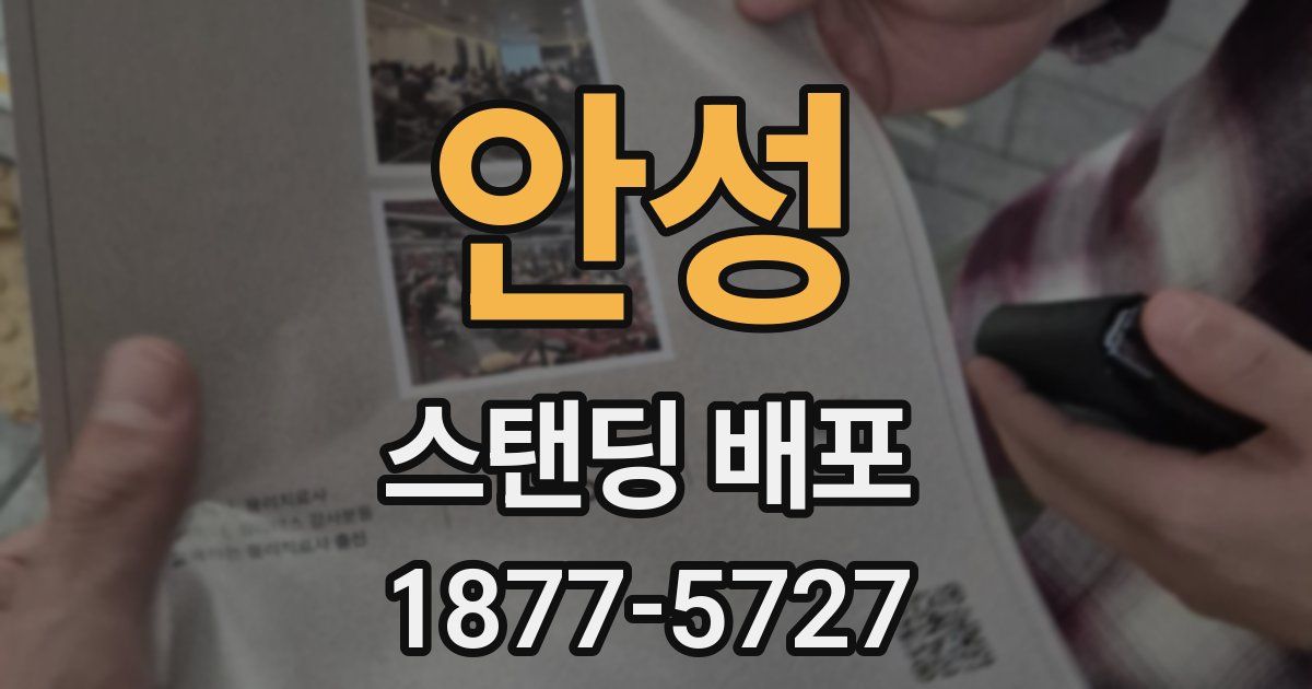 안성 스탠딩 배포