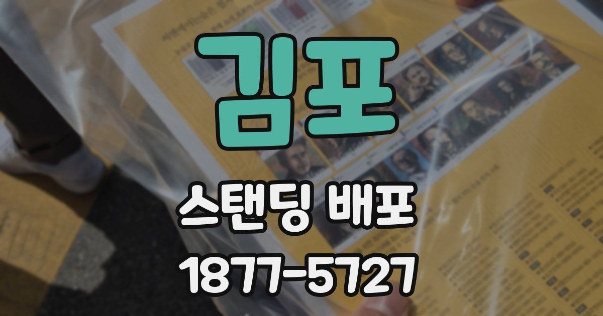 김포 스탠딩 배포