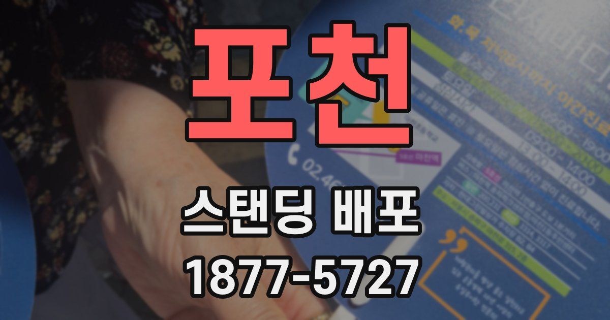 포천 스탠딩 배포