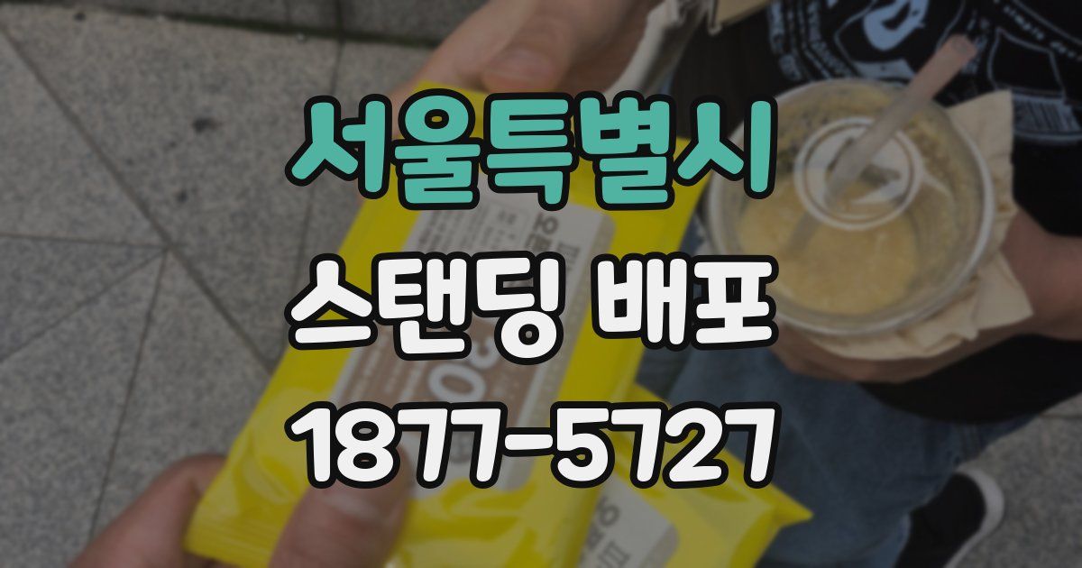 서울특별시 스탠딩 배포