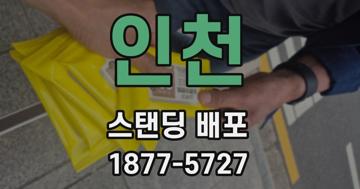 인천 스탠딩 배포