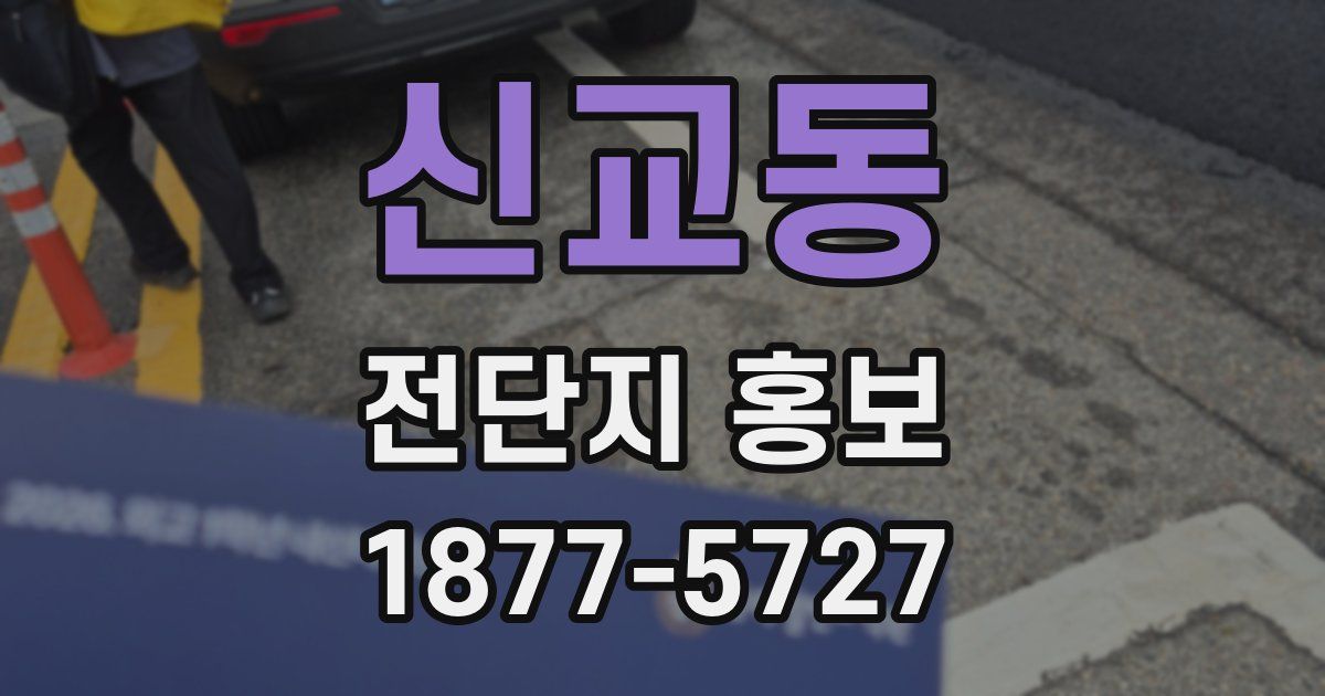 신교동 전단지 홍보