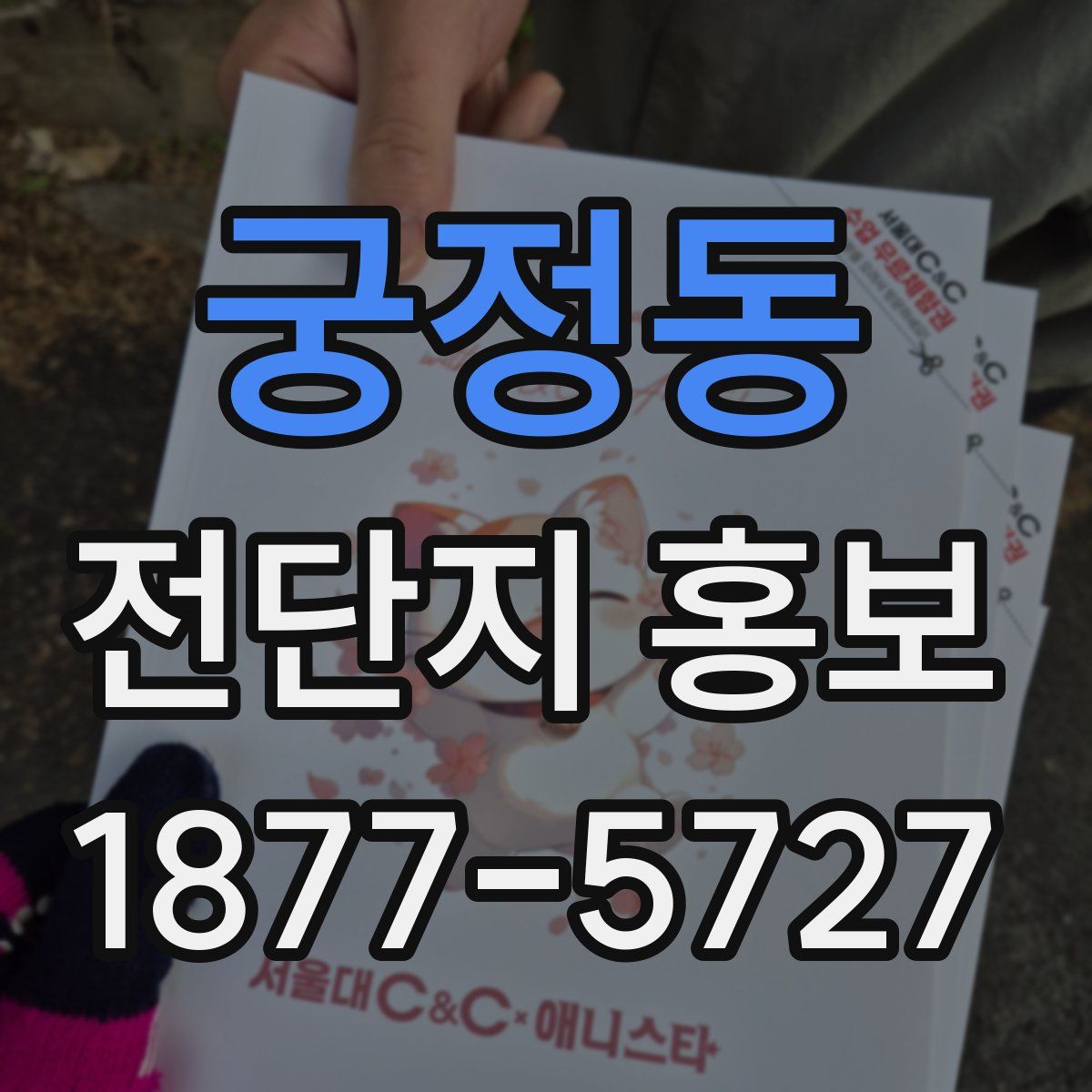 궁정동 전단지 홍보