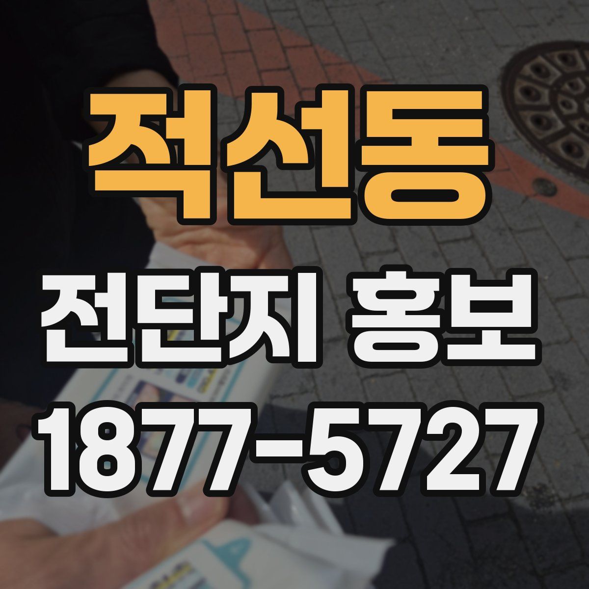 적선동 전단지 홍보