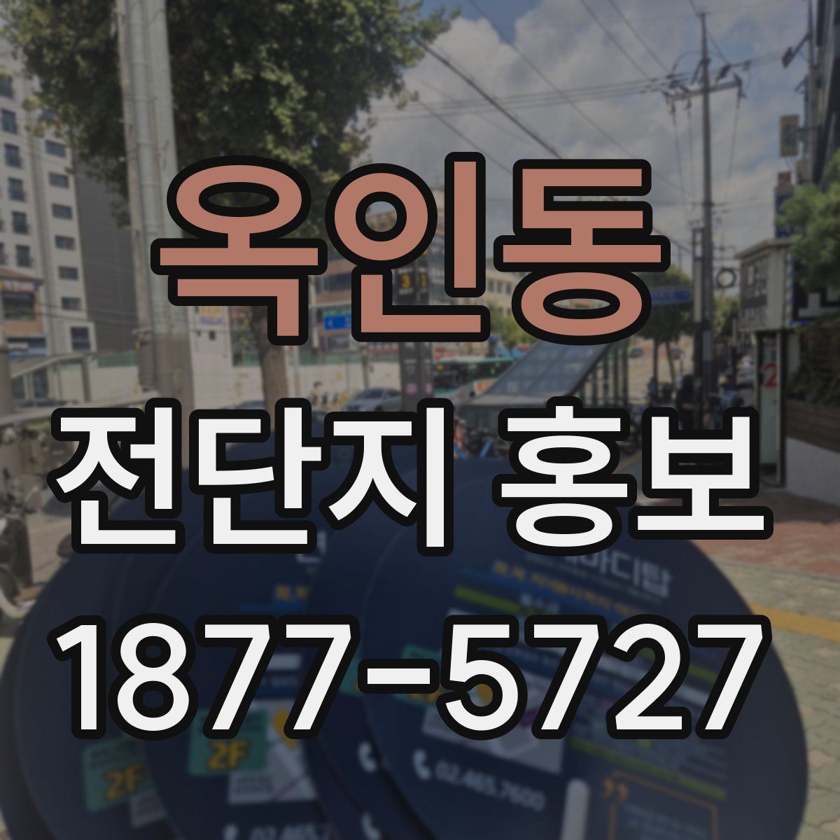옥인동 전단지 홍보