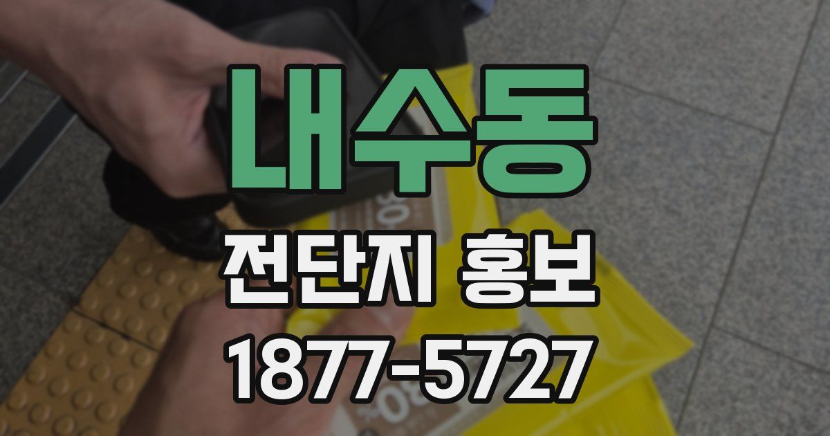 내수동 전단지 홍보