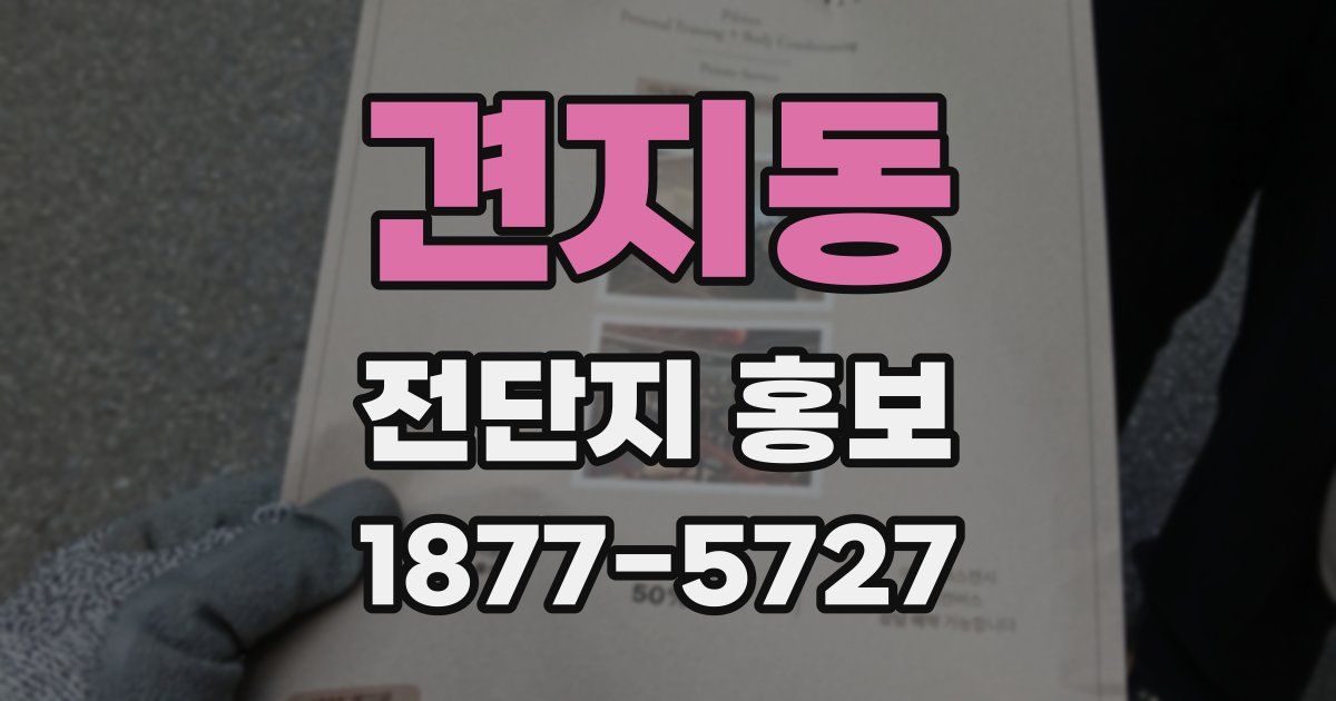 견지동 전단지 홍보