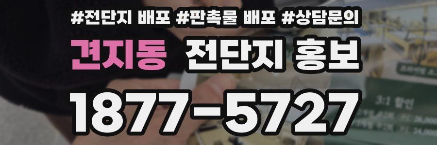 견지동 전단지 홍보