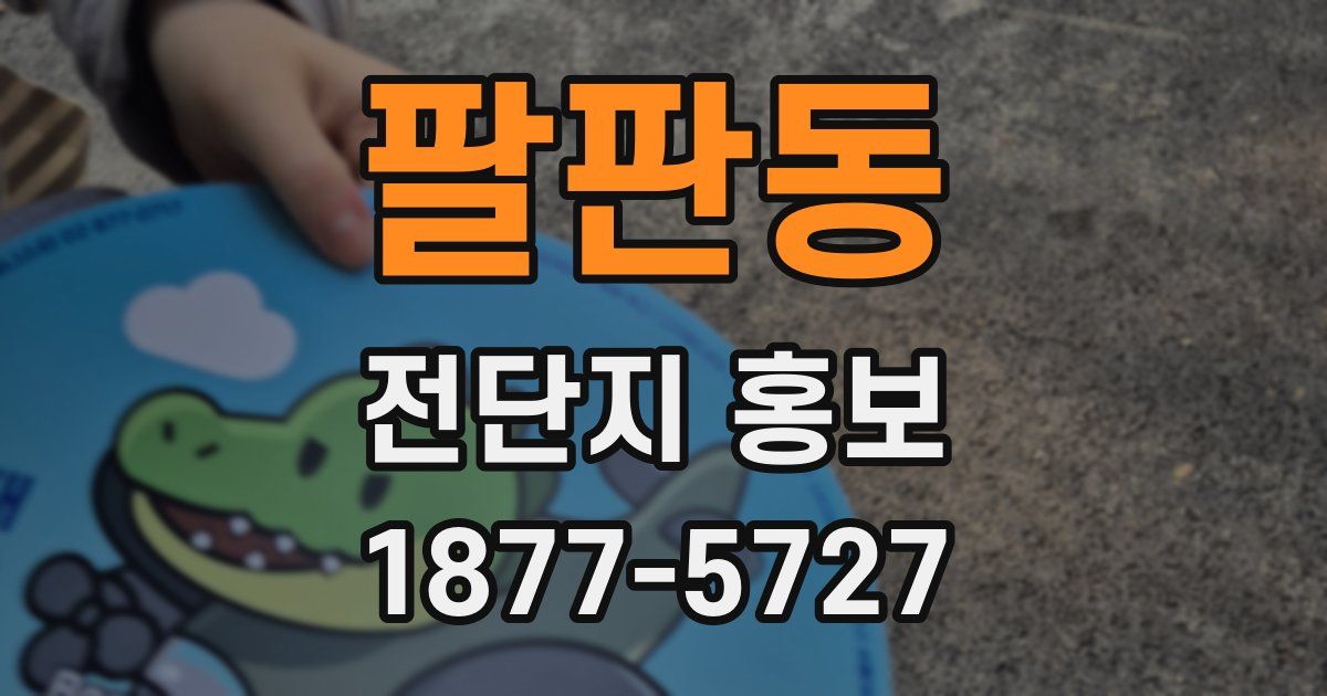 팔판동 전단지 홍보