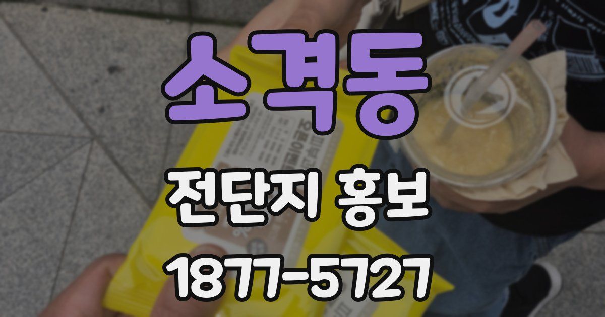 소격동 전단지 홍보