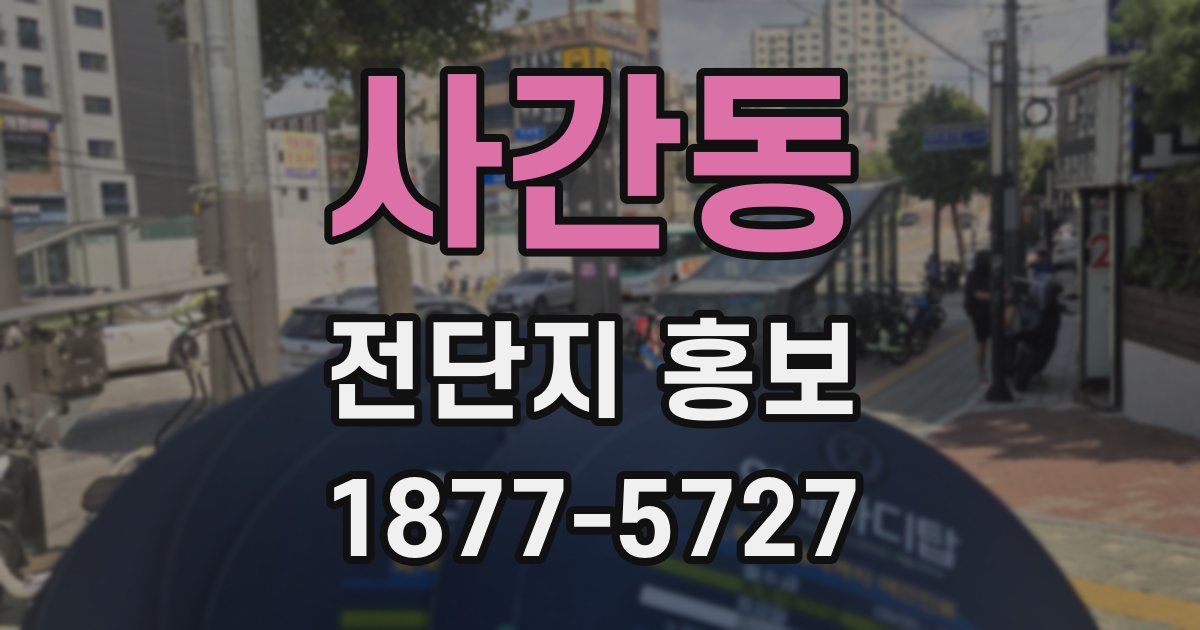 사간동 전단지 홍보