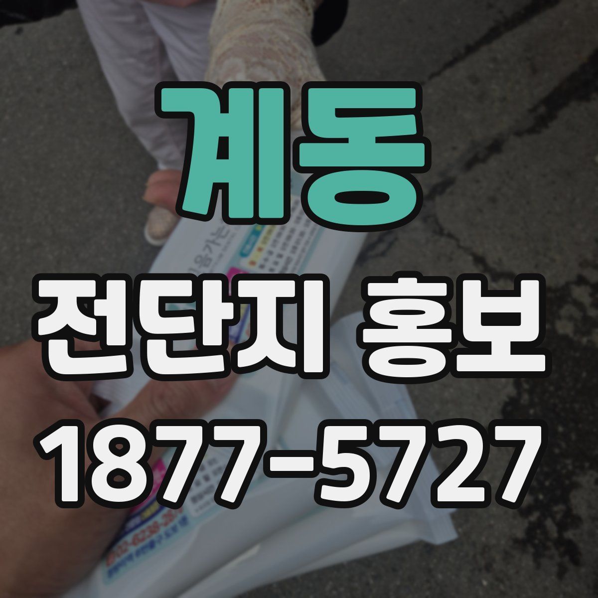 계동 전단지 홍보