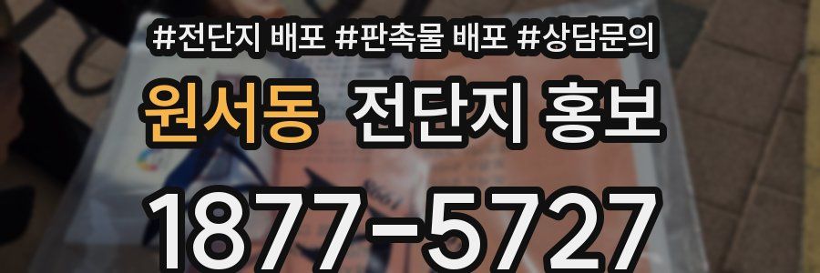 원서동 전단지 홍보
