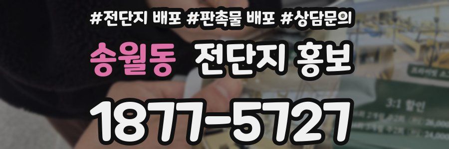 송월동 전단지 홍보