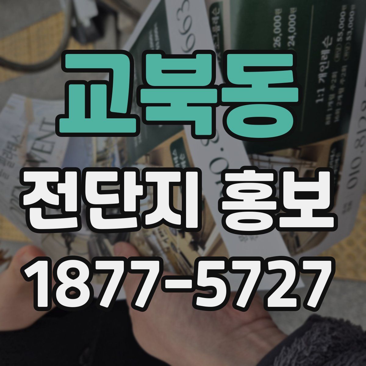 교북동 전단지 홍보