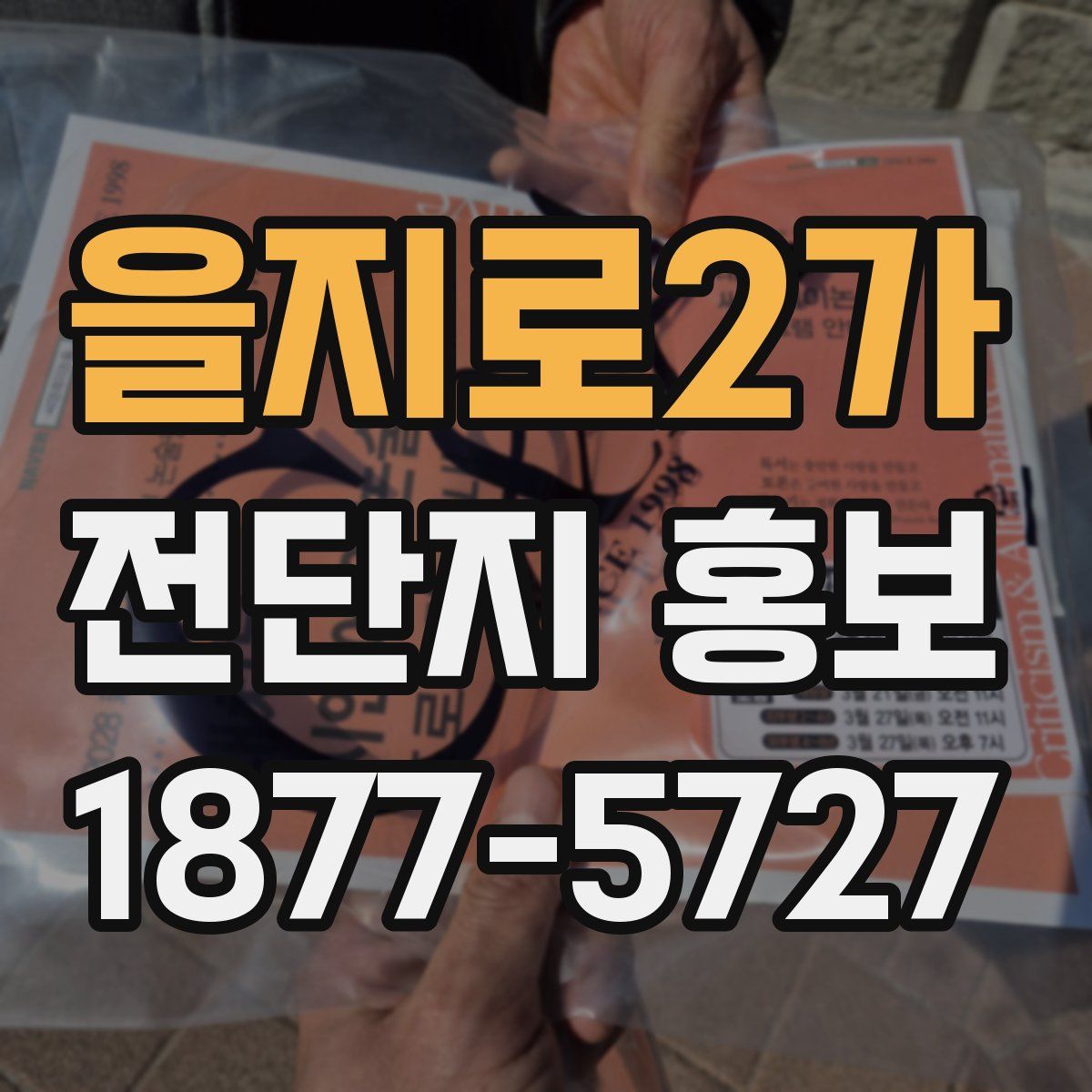 을지로2가 전단지 홍보