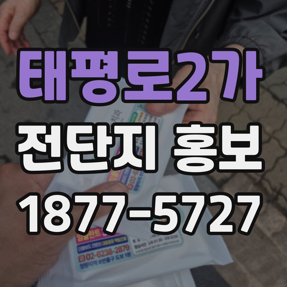 태평로2가 전단지 홍보