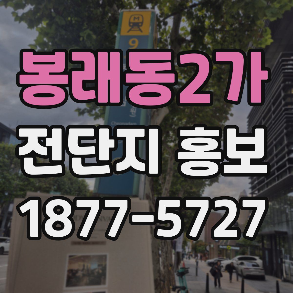 봉래동2가 전단지 홍보
