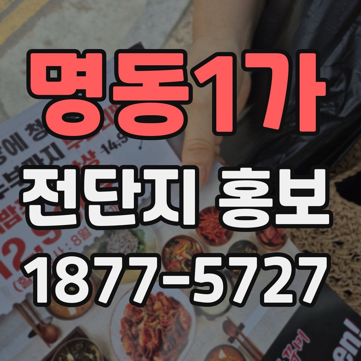 명동1가 전단지 홍보