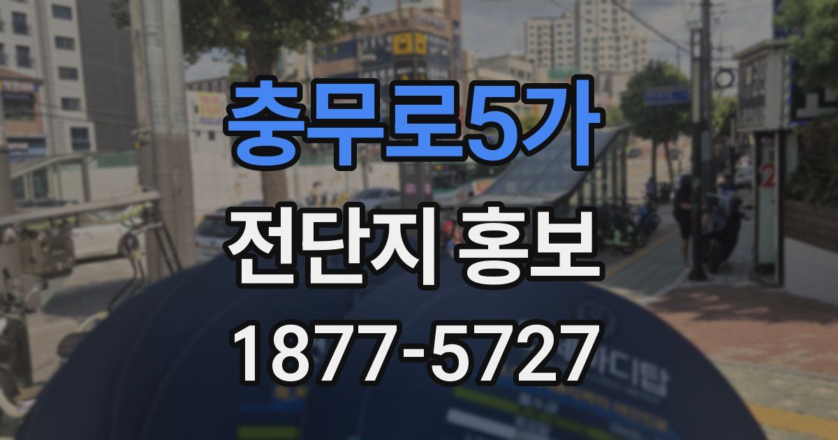 충무로5가 전단지 홍보