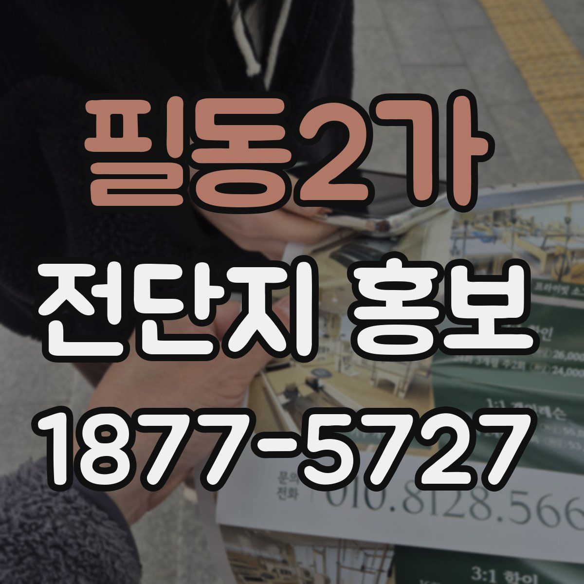 필동2가 전단지 홍보
