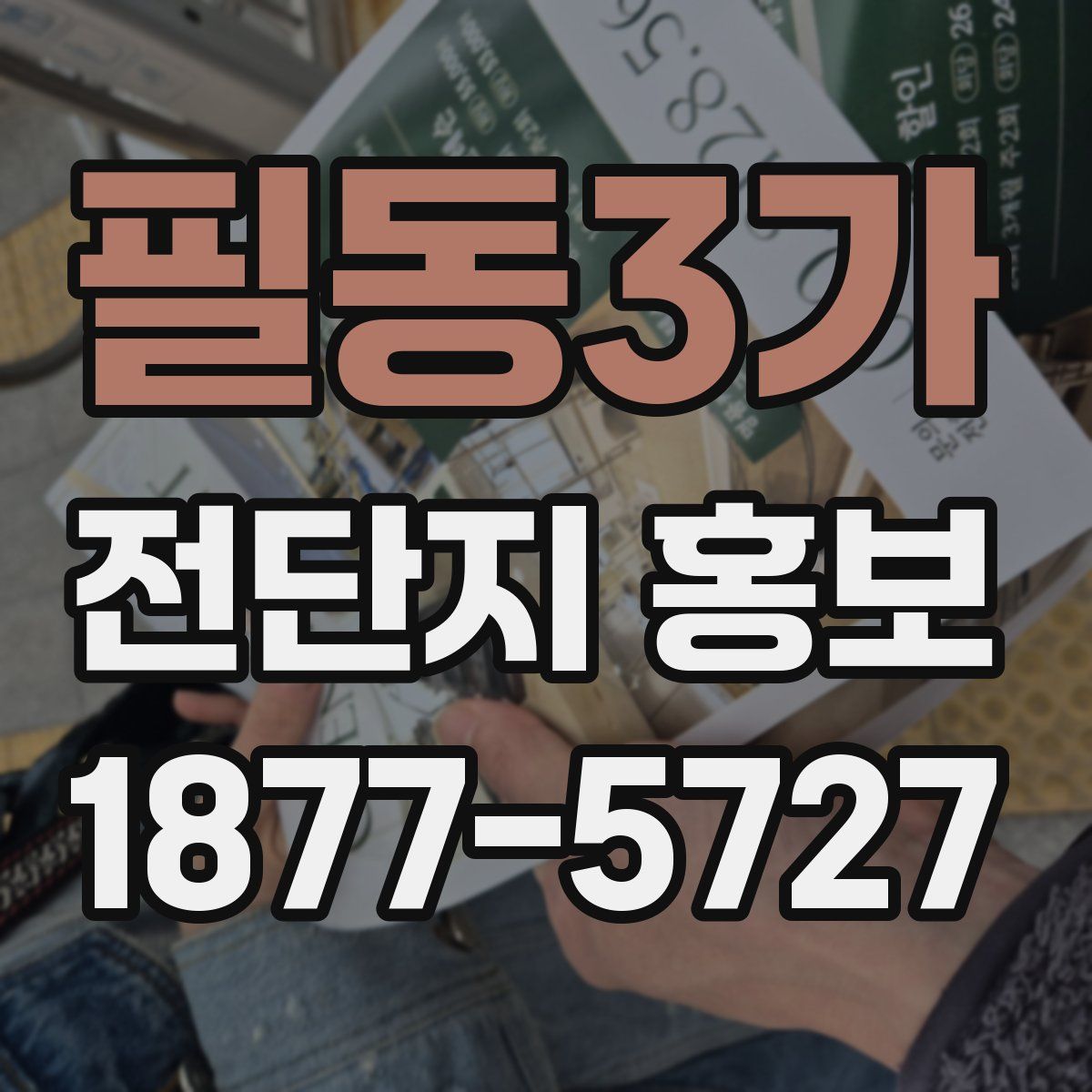 필동3가 전단지 홍보