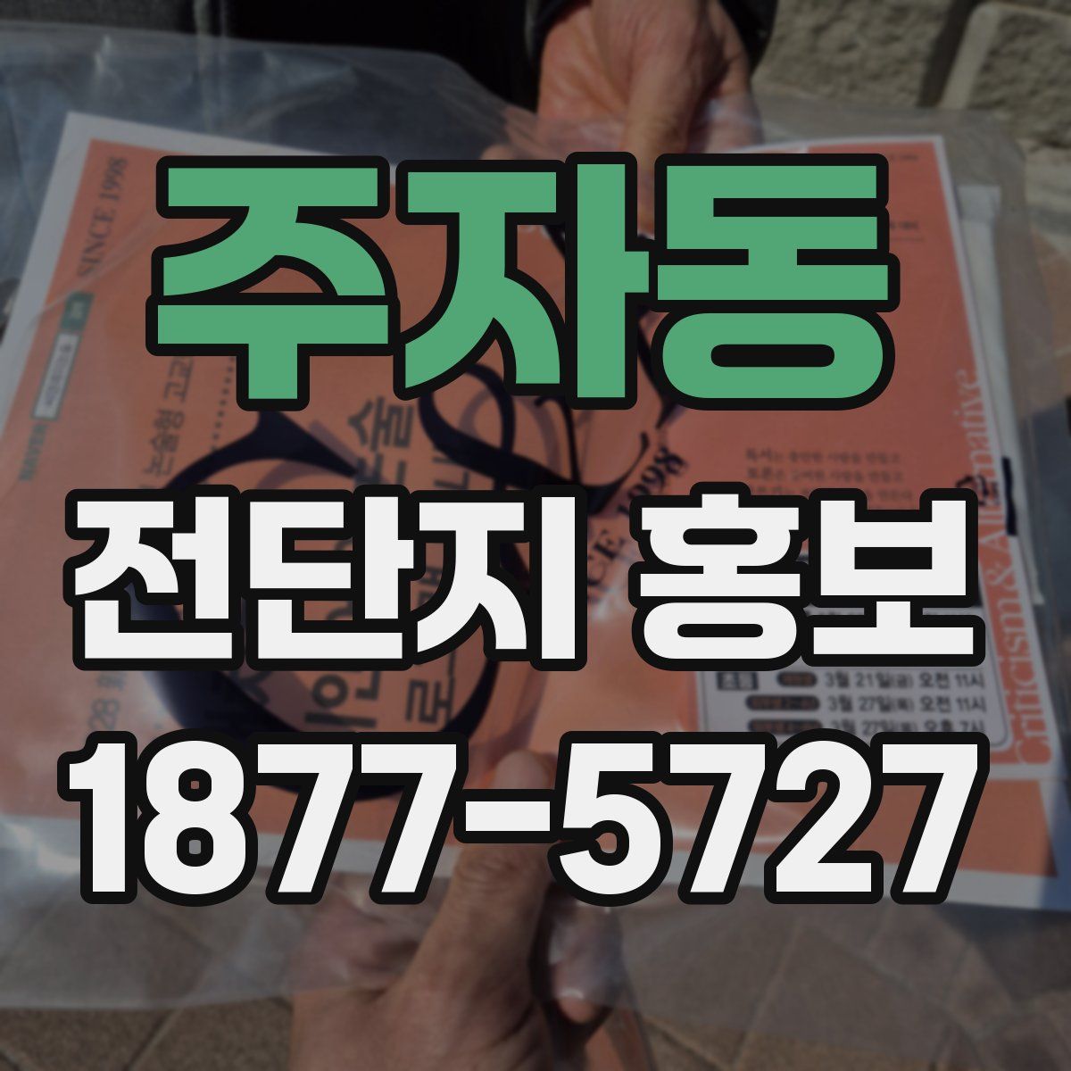 주자동 전단지 홍보