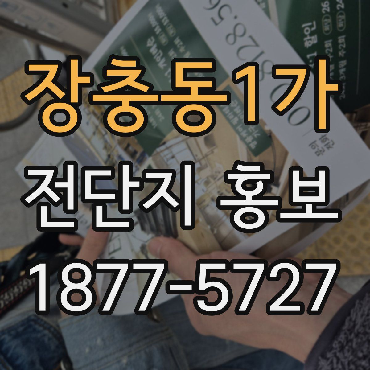장충동1가 전단지 홍보