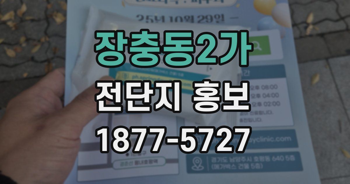 장충동2가 전단지 홍보