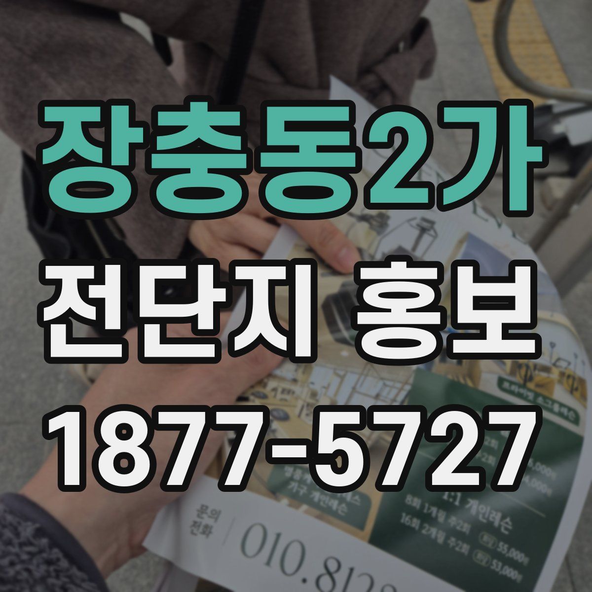 장충동2가 전단지 홍보