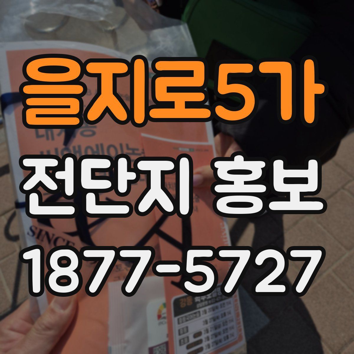 을지로5가 전단지 홍보