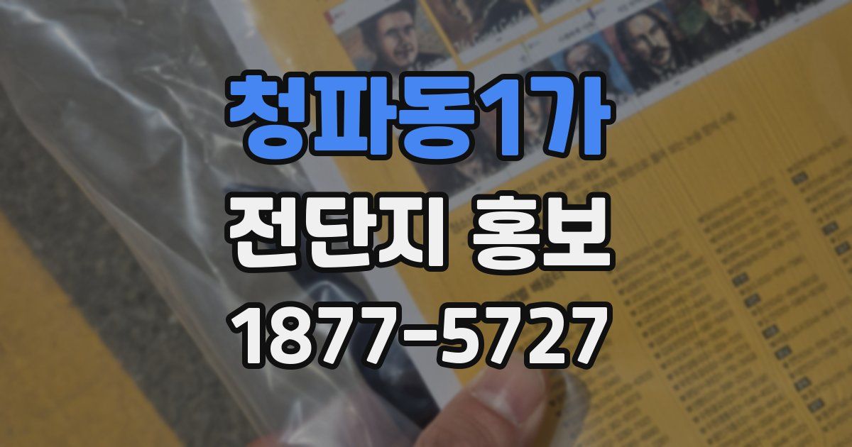 청파동1가 전단지 홍보