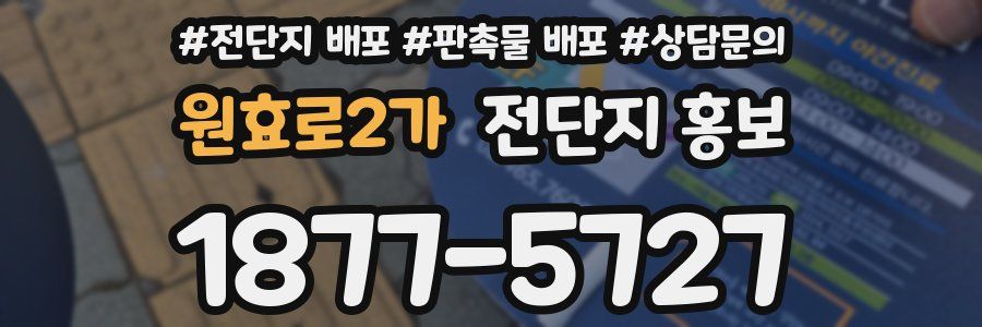 원효로2가 전단지 홍보