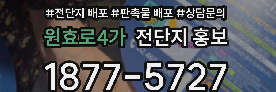 원효로4가 전단지 홍보