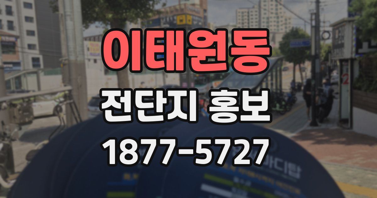 이태원동 전단지 홍보