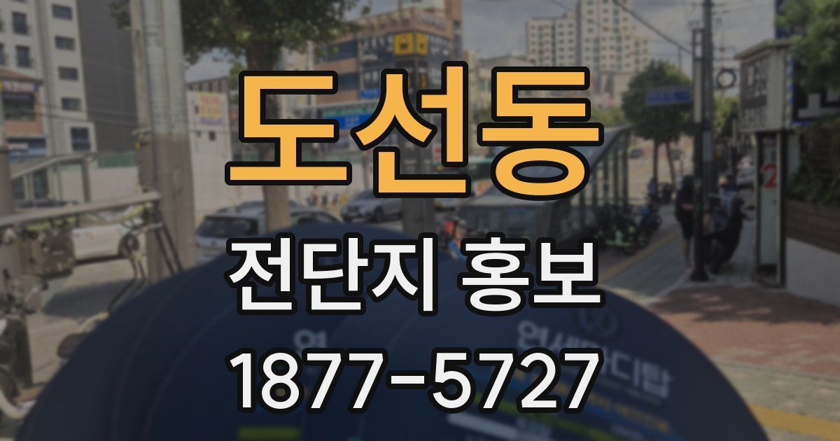 도선동 전단지 홍보