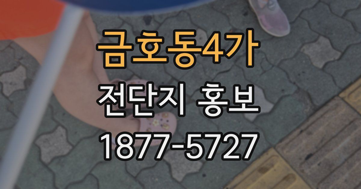 금호동4가 전단지 홍보